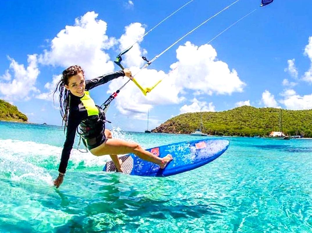 Discover the thrill of kite surfing in the waters of Exmouth Gulf.