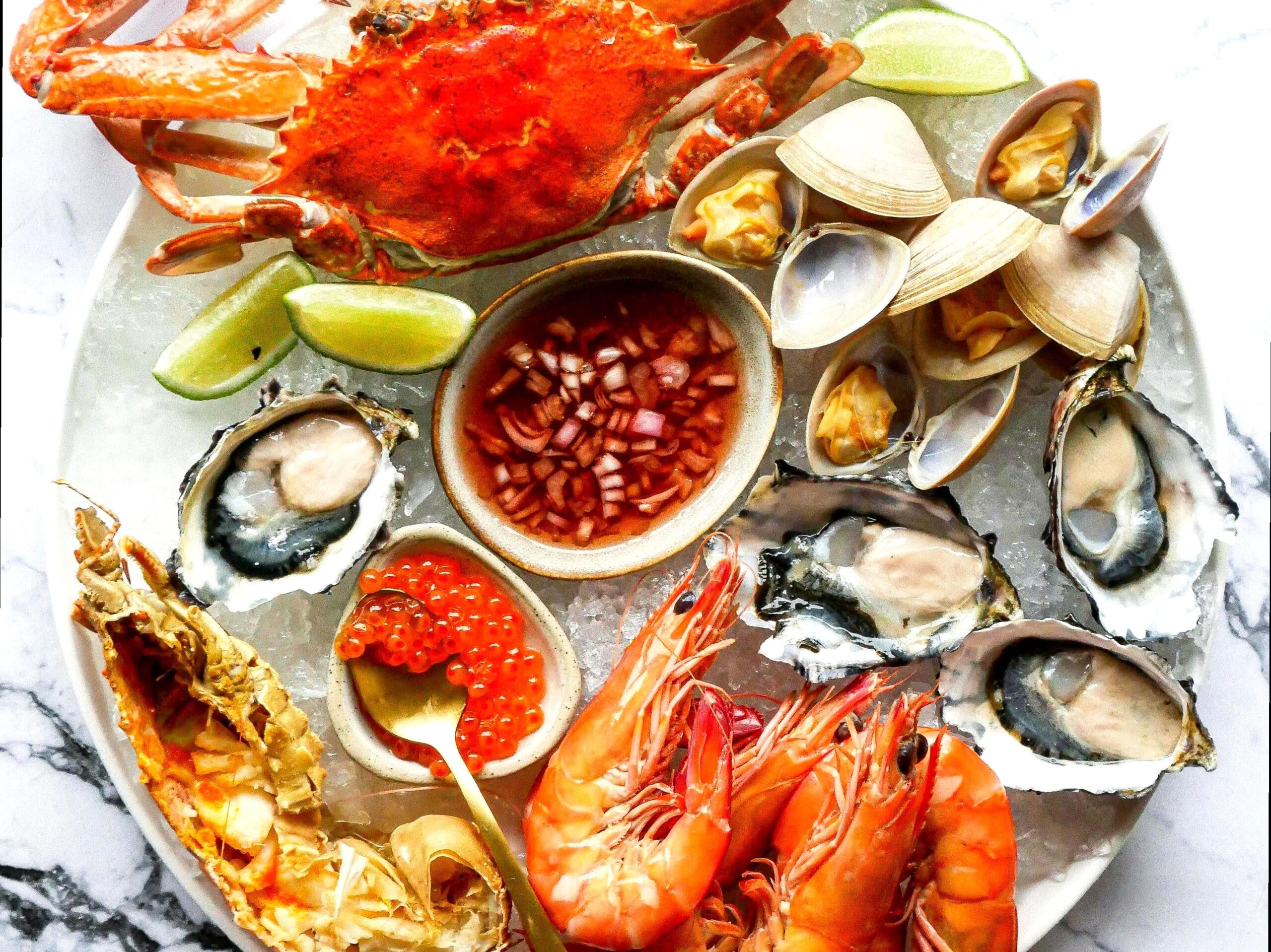 icydays | Enjoy a Seafood Feast in Exmouth: Savor fresh seafood at a feast in Exmouth.