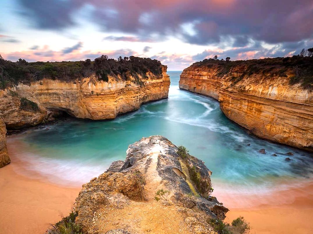 Majestic Landscapes of Loch Ard Gorge by the Great Ocean Road